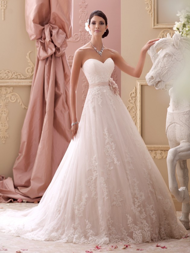 David Tutera for Mon Cheri Spring 2015 Collection - fashionsy.com