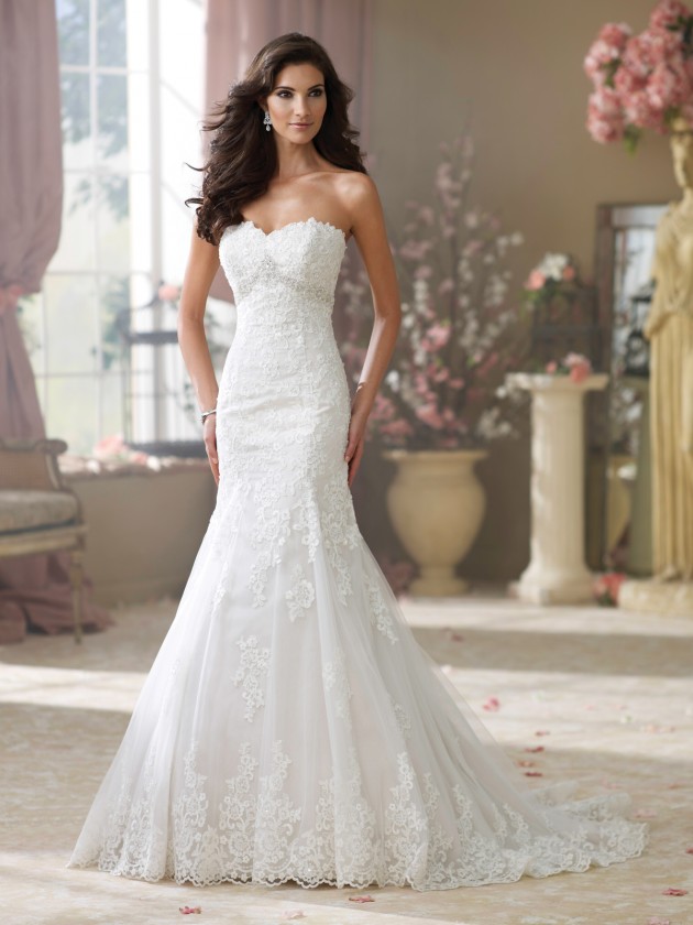 Wedding Gowns by David Tutera for Mon Cheri Fall 2014 - fashionsy.com