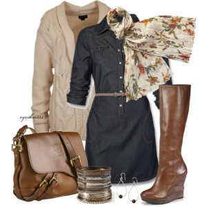 15 Casual And Comfy Polyvore Combos With Brown Boots - fashionsy.com