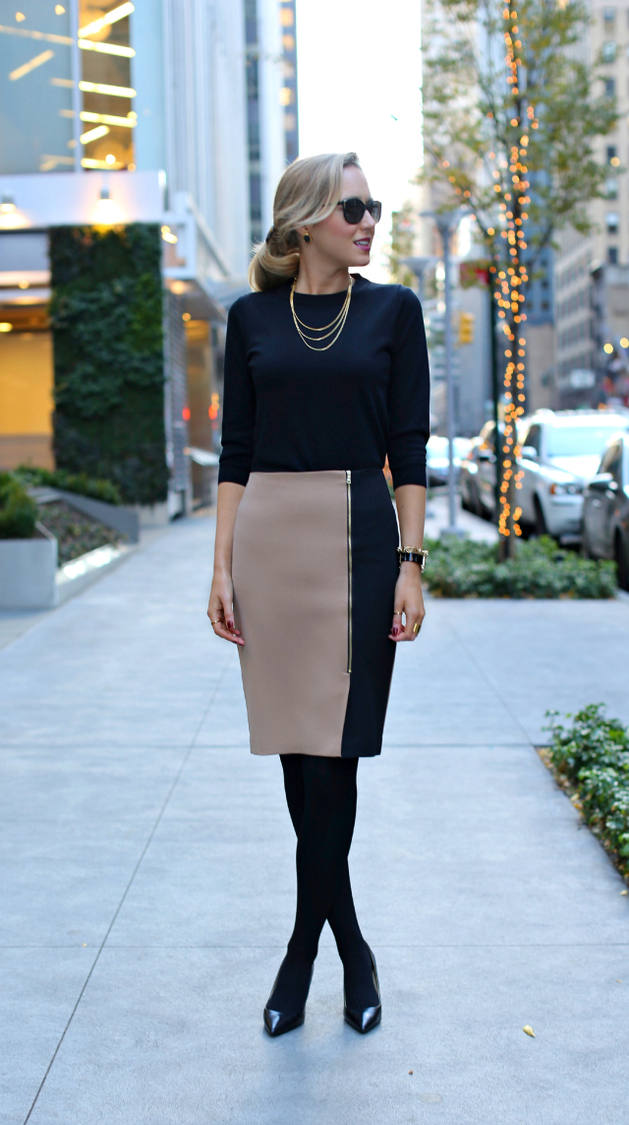 Stylish Fall Outfit Ideas With Pencil Skirt