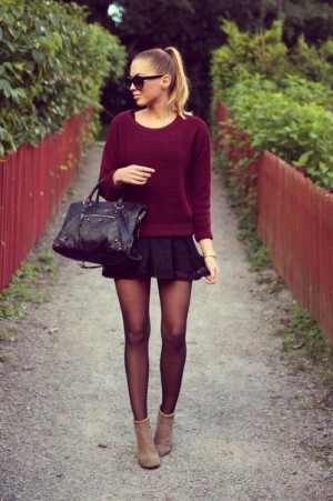 Burgundy Outfit Ideas - Fall Fashion Trend - fashionsy.com