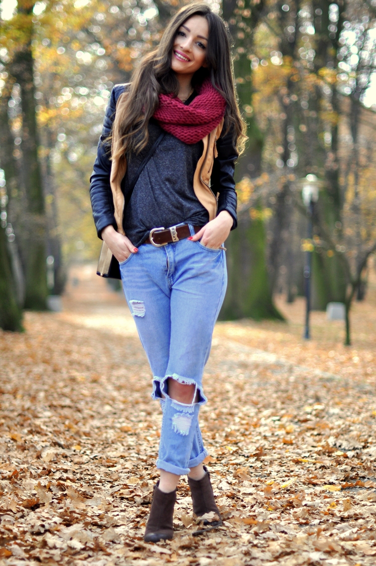 How To Wear Your Scarf In The Cold Fall Days