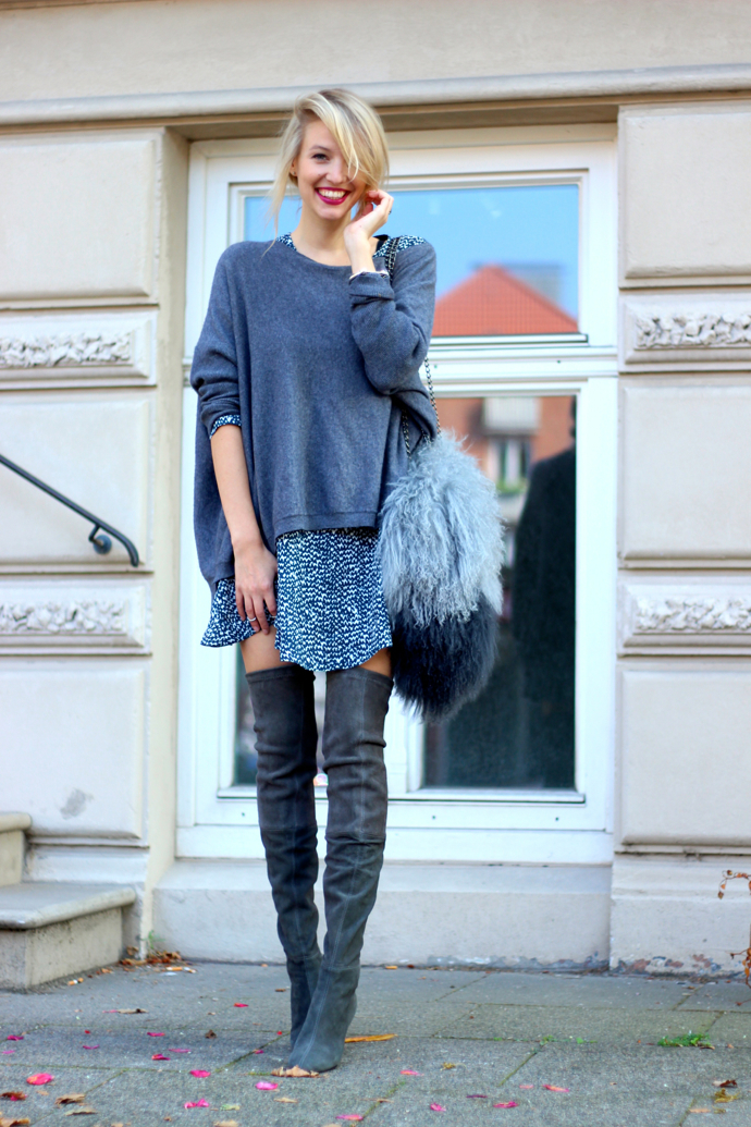 Fall Outfit Ideas With Over The Knee Boots