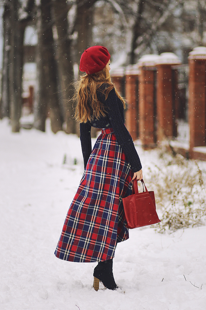 Зимние юбки с чем носить