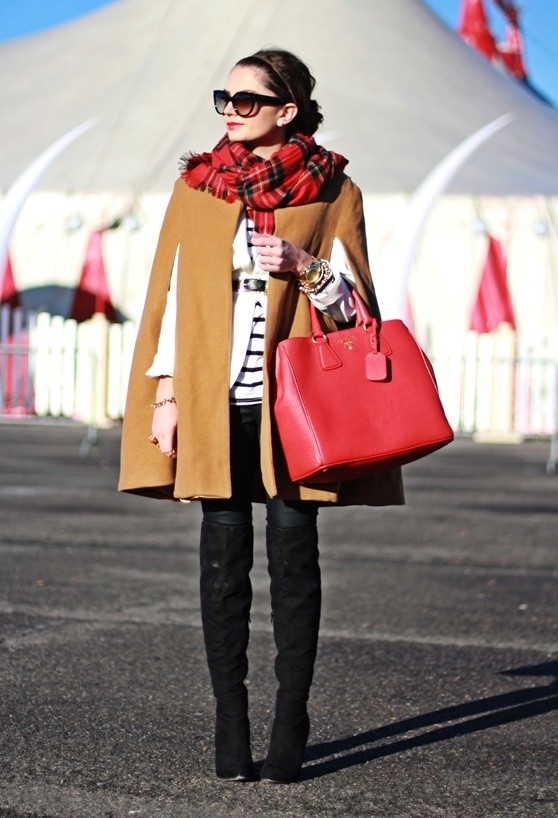 15 Stylish Winter Outfits With Capes 