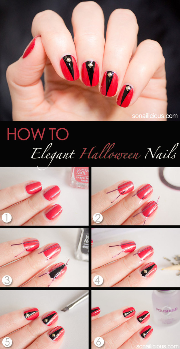 Super Easy Step By Step Fall Nail Tutorials