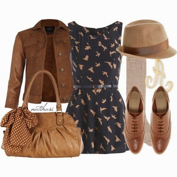 Brown Fall Polyvore Combinations
