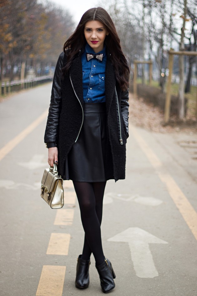 Her Majesty - Leather Skirt - fashionsy.com