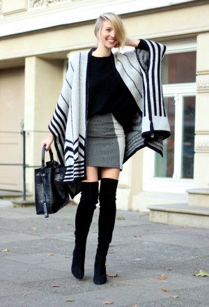 15 Stylish Winter Outfits With Capes - fashionsy.com