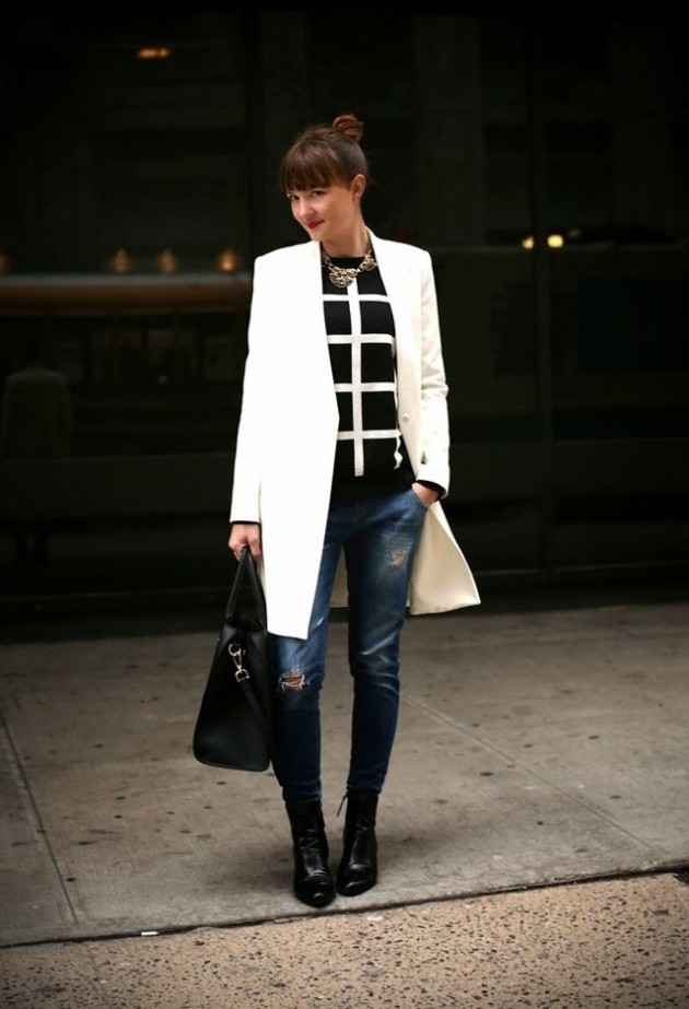 15 Fashionable Ways To Style White Winter Coats