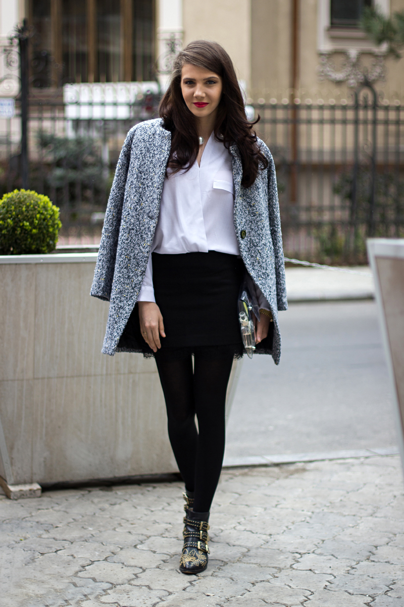 Fall Outfit Ideas with White Shirt - fashionsy.com