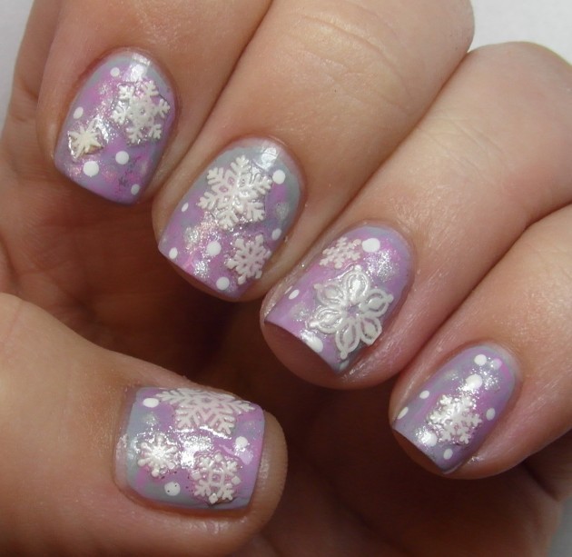 16 Snowflake Nail Designs To Try This Winter