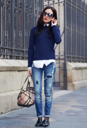 15 Stylish Ways To Wear A Pair Of Blue Jeans - fashionsy.com