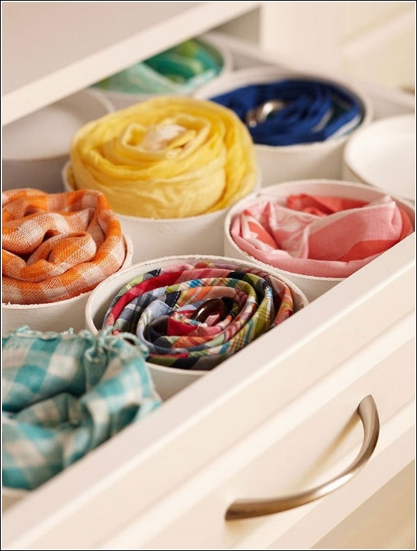 Great Storage Solution For Your Scarves