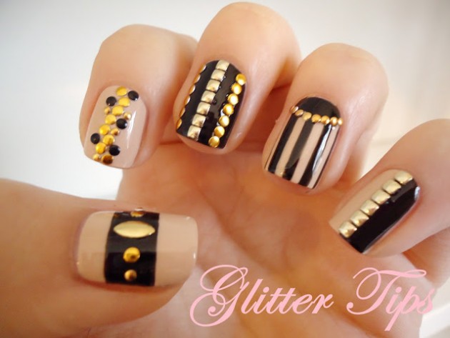 Eye Catching Nail Designs With Studs
