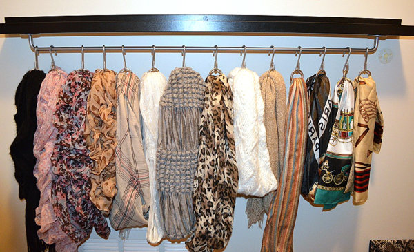 Great Storage Solution For Your Scarves