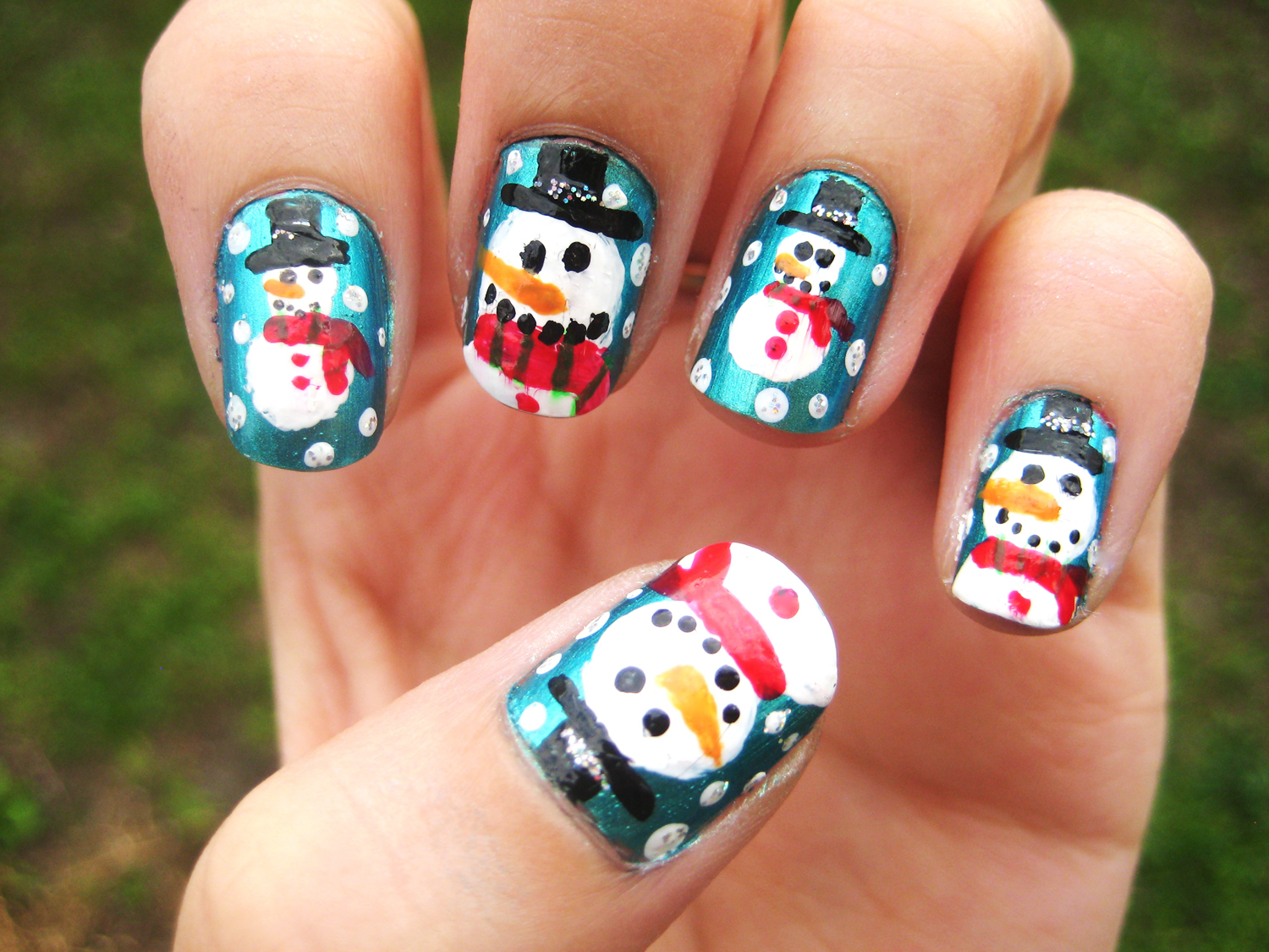 Cute Snowman Nail Designs To Copy This Winter - fashionsy.com