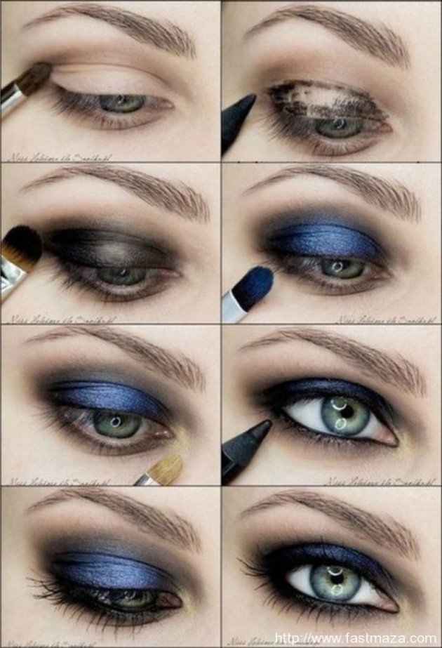 Step By Step Makeup Ideas For Blue Eyes