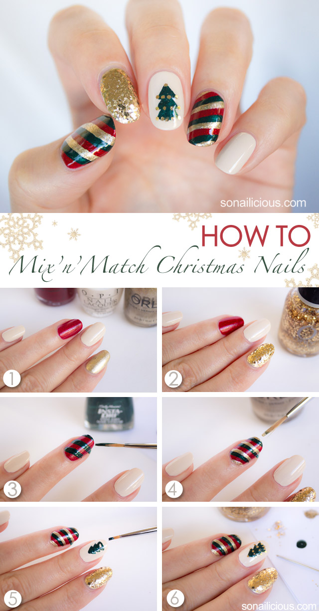 The Best Step By Step Christmas Nail Tutorials