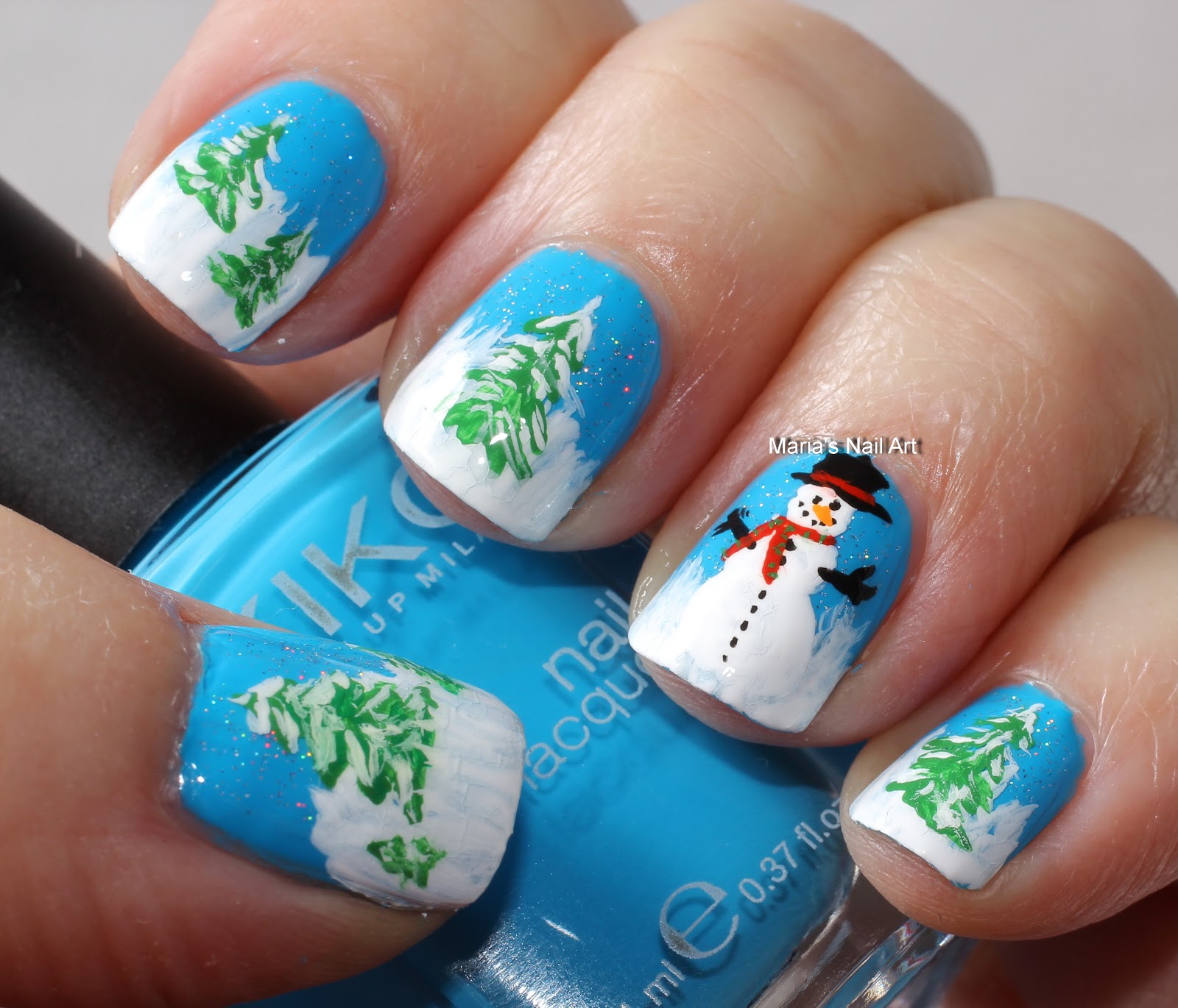 Cute Snowman Nail Designs To Copy This Winter - fashionsy.com