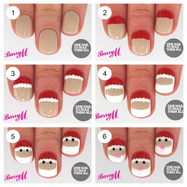 The Best Step By Step Christmas Nail Tutorials