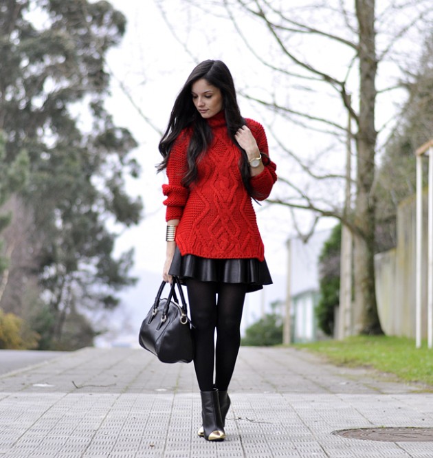 16 Stylish Ways to Wear a Skater Skirt This Winter - fashionsy.com