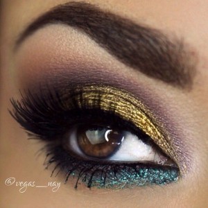 18 Peacock Feather Inspired Eye Makeup Looks - fashionsy.com