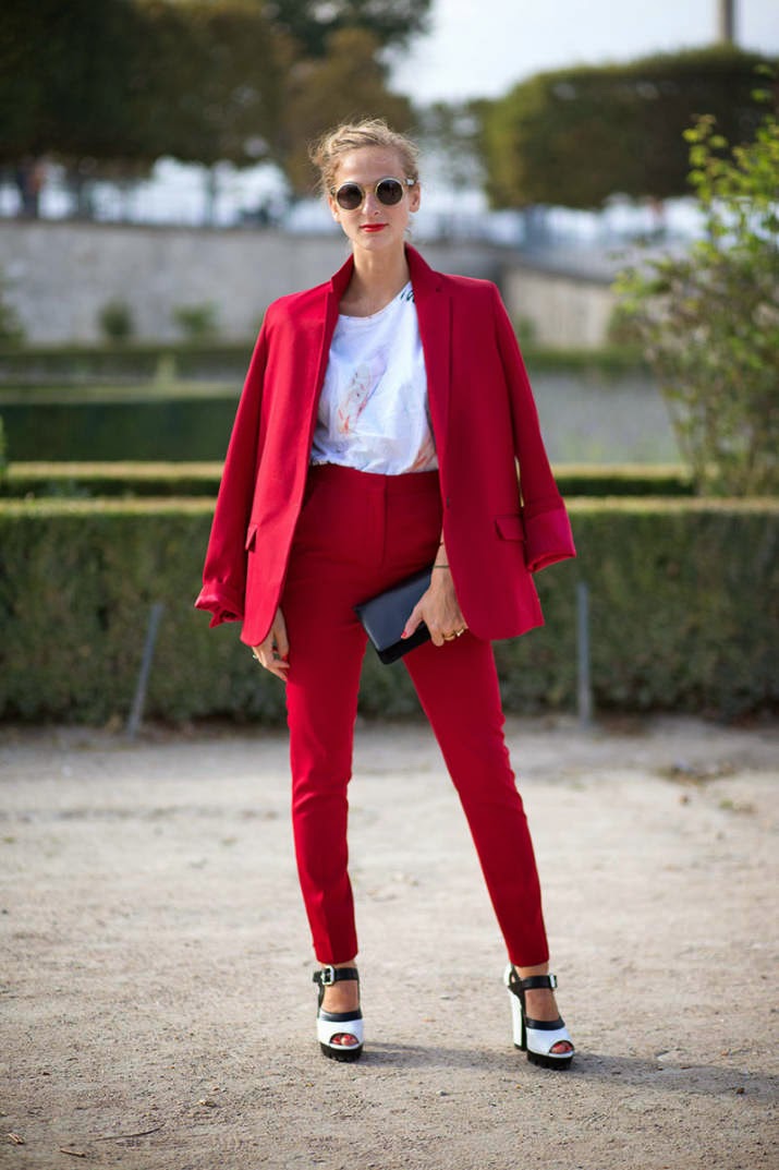 Head-To-Toe Red - Hot Spring Fashion Trend - fashionsy.com