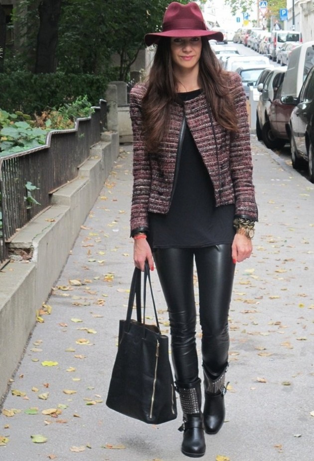 16 Stylish Ways To Style Black Leather Pants