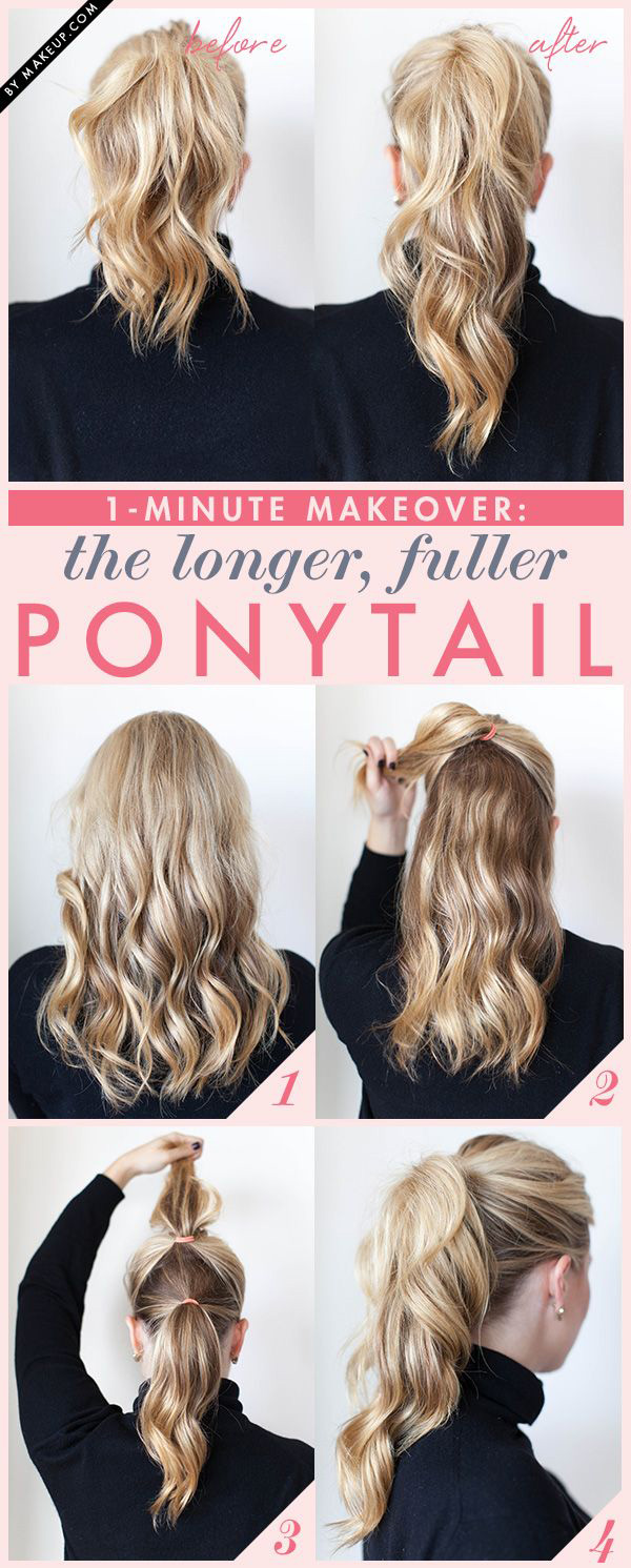 5 Hacks and Tutorials On How To Make A Fuller Ponytail