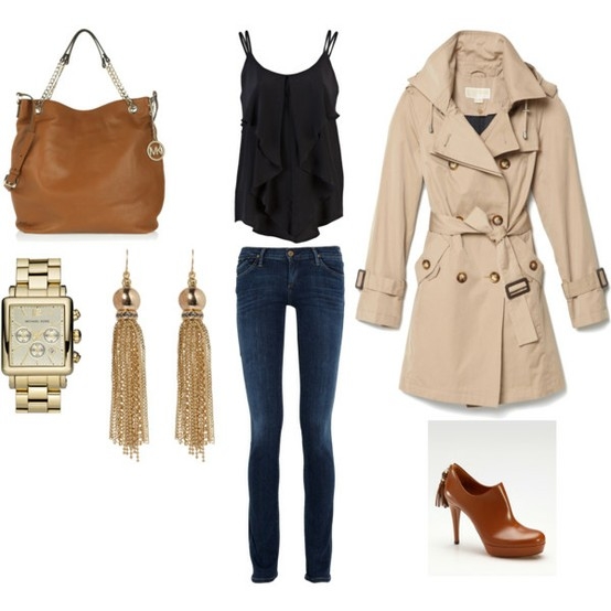 Classy Polyvore Outfits With Trench Coats