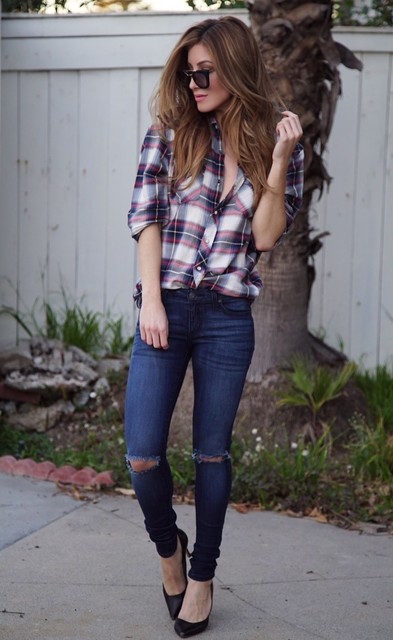 Timeless Outfits With Tartan Shirts