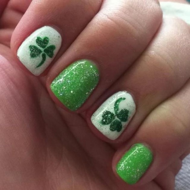 Green And Festive St.Patrick's Day Nail Designs To Copy Now - fashionsy.com