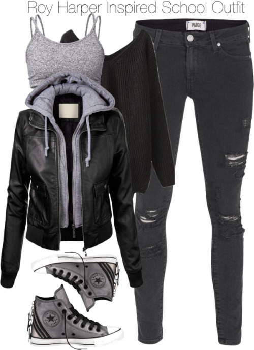 How to Wear Black Skinny Jeans   19 Inspiring Polyvore Outfit Ideas
