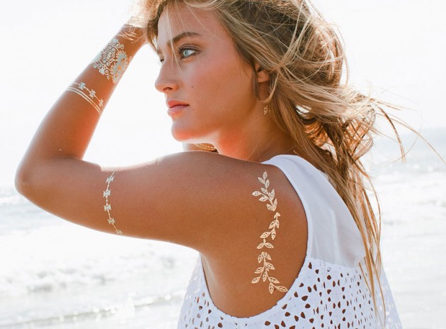 Would You Wear… Metallic Temporary Tattoos?
