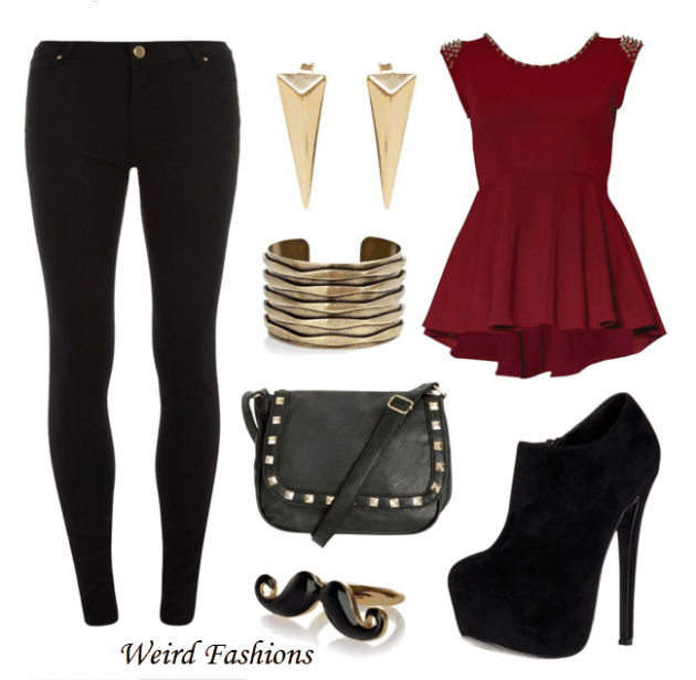 Outstanding Polyvore Combos With Peplum Tops