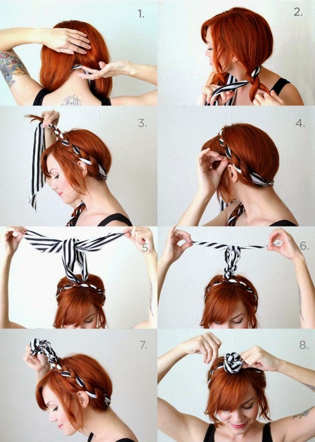 15 Ways To Style Your Hair With A Scarf and Bandanna