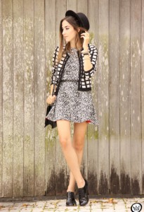 black and white easter outfit