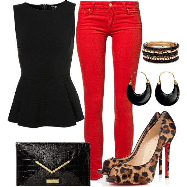 Outstanding Polyvore Combos With Peplum Tops