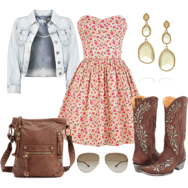 SPRING INSPIRED POLYVORE COMBINATIONS WITH LOVELY DRESSES