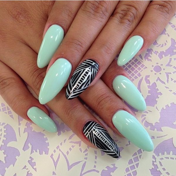 15 Ways To Decorate Your Mint Nails This Spring