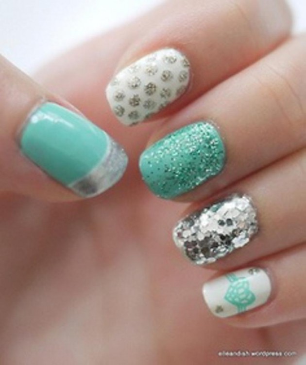 15 Ways To Decorate Your Mint Nails This Spring