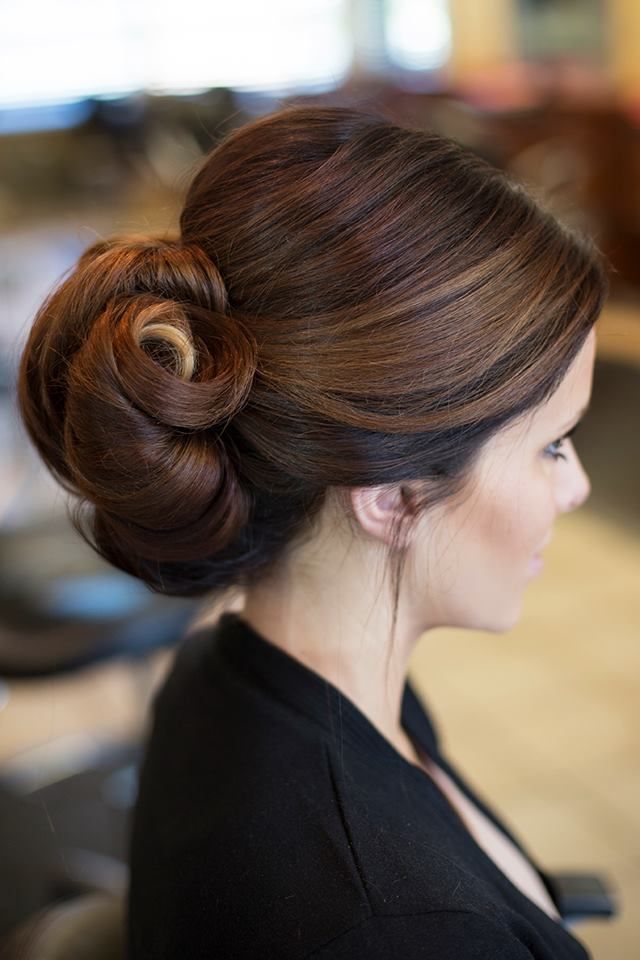50+ Updo Hairstyles That're So Stylish : Side Braided High Bun