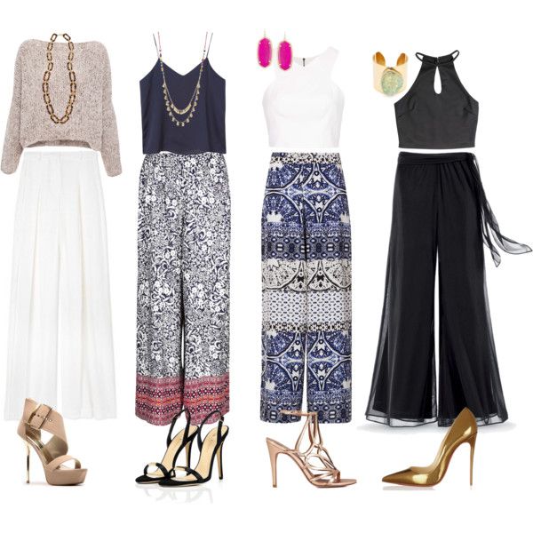 22 Awesome Palazzo Pants Polyvore Outfits