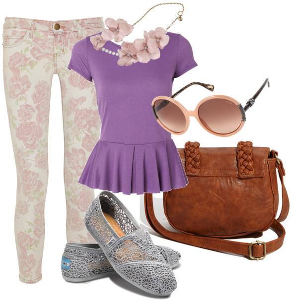Cute Floral Polyvore Outfits To Copy This Spring