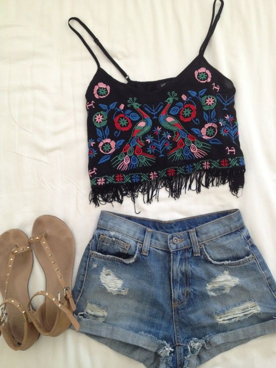 Stupendous And Stylish Polyvore Outfits With Crop Tops For ...