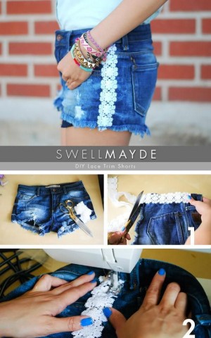 15 Brilliant DIY Ideas to Revamp Your Old Shorts - fashionsy.com