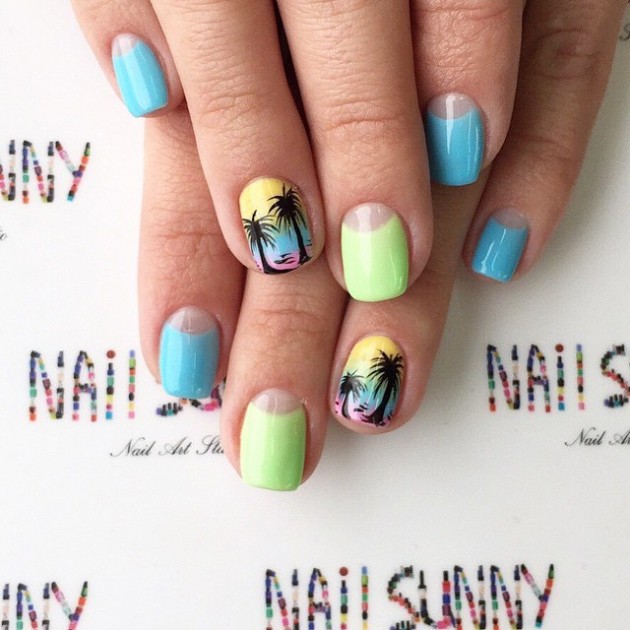 Summer Nail Art: Palm Tree Nail Designs