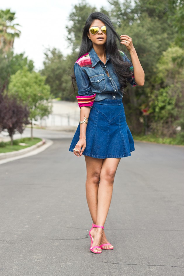 15 Fresh and Modern Ways to Wear a Denim Skirt