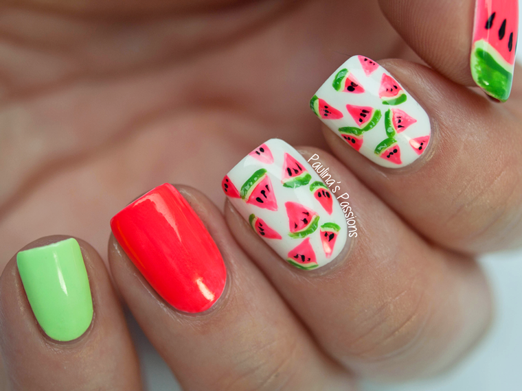NAILS | Neon Watermelons #CBBxManiMonday | Cosmetic Proof | Vancouver  beauty, nail art and lifestyle blog